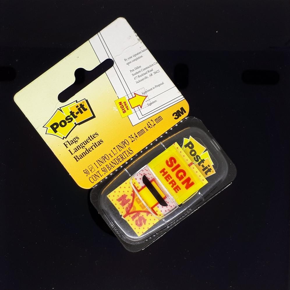 

Post It Sign Here 3M 680-9 RB07