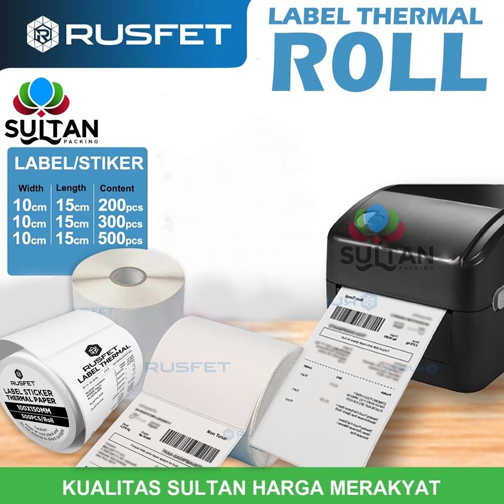

Kertas Printer Barcode Thermal Label Thermal Stiker Resi Thermal Label Pengiriman Rusfet Struk RB07