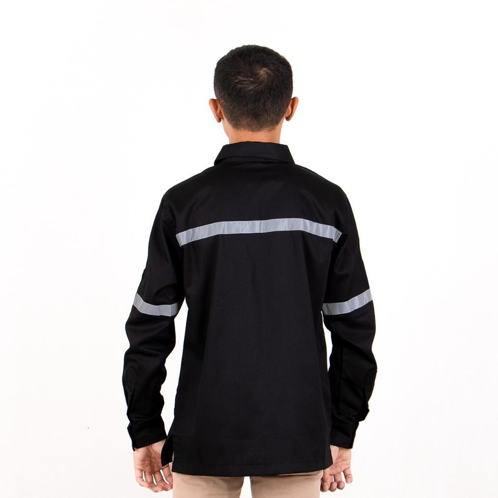 Baju Proyek Bengkel Mekanik Kemeja Safety Kerja Teknik Tambang Werpak Wearpack Safety K3 Seragam Lap