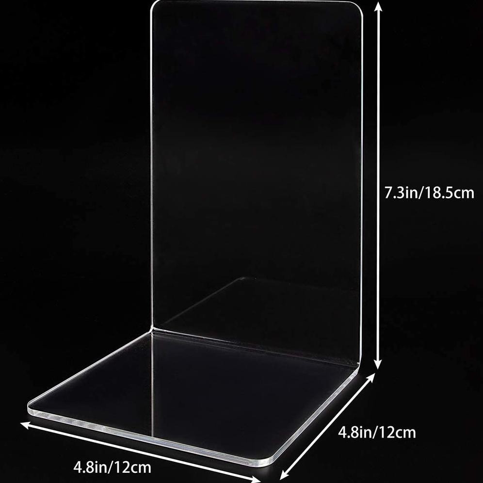 

ACRYLIC BOOK STAND PENAHAN BUKU PEMBATAS BUKU GANJAL BUKU 5mm RB07