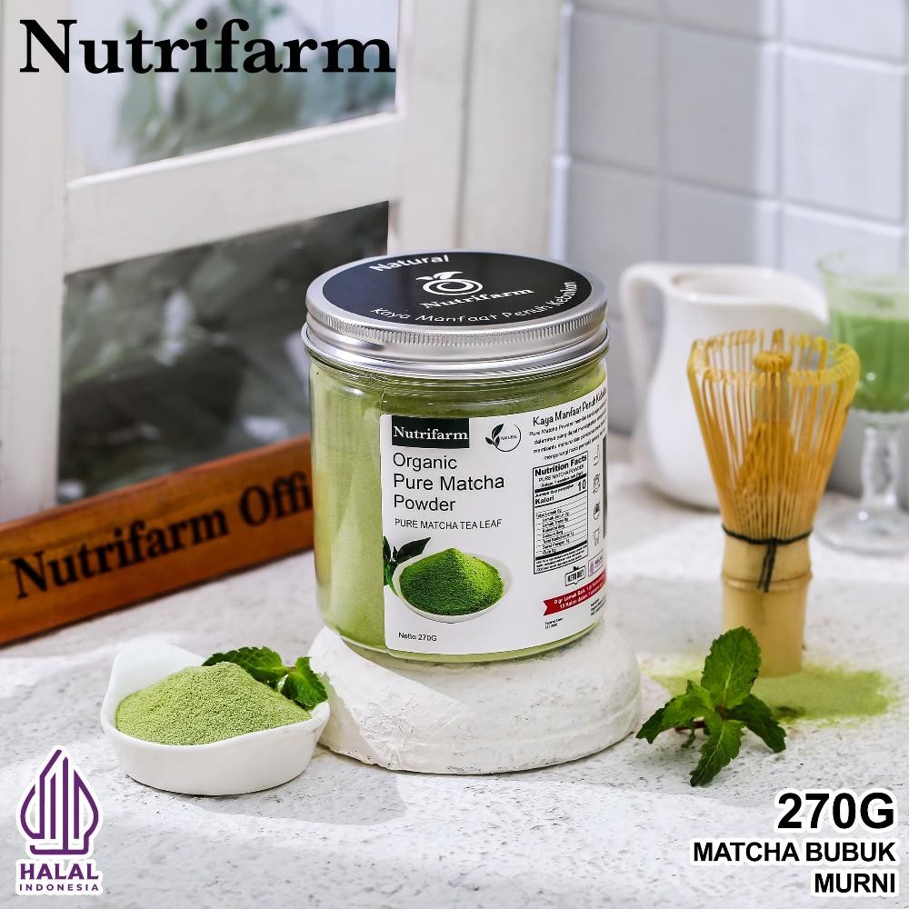 

ASLI MATCHA POWDER ORIGINAL 270G - BUBUK MINUMAN GREEN TEA TANPA GULA PREMIUM