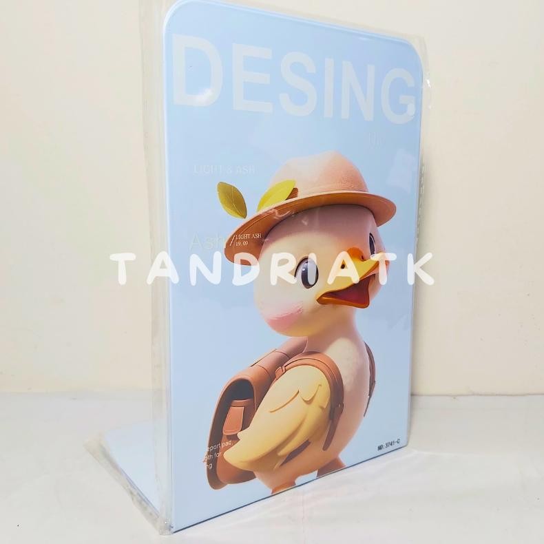 

[FREE DUS] 1 Set Isi 2 Pcs Book End Stand/ Sandaran Penyangga Buku Bebek 3741 Sanrio capybara RB07