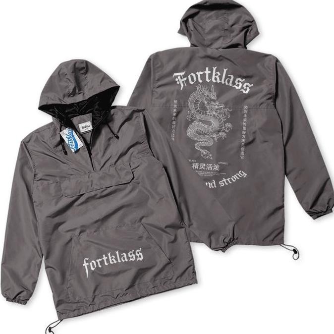 Grosir Fortklass Pullover Fearless Polos Jaket Pria Jaket Parasut Unisex