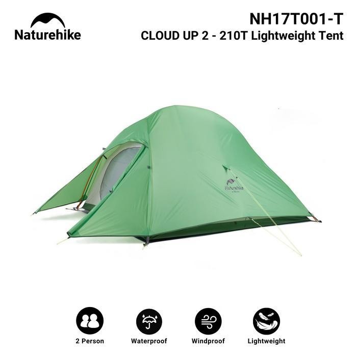 Tenda Naturehike Cloud Up 2 210T Nh17T001-T Hiking Camping Ultralight