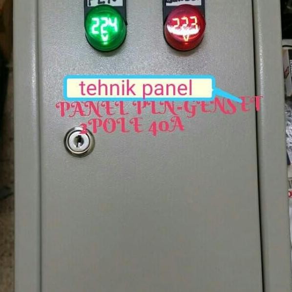 

Terlaris Panel Pln-Genset 2P 40A Cos Hager/Panel Cos 2P 40A Pln Genset