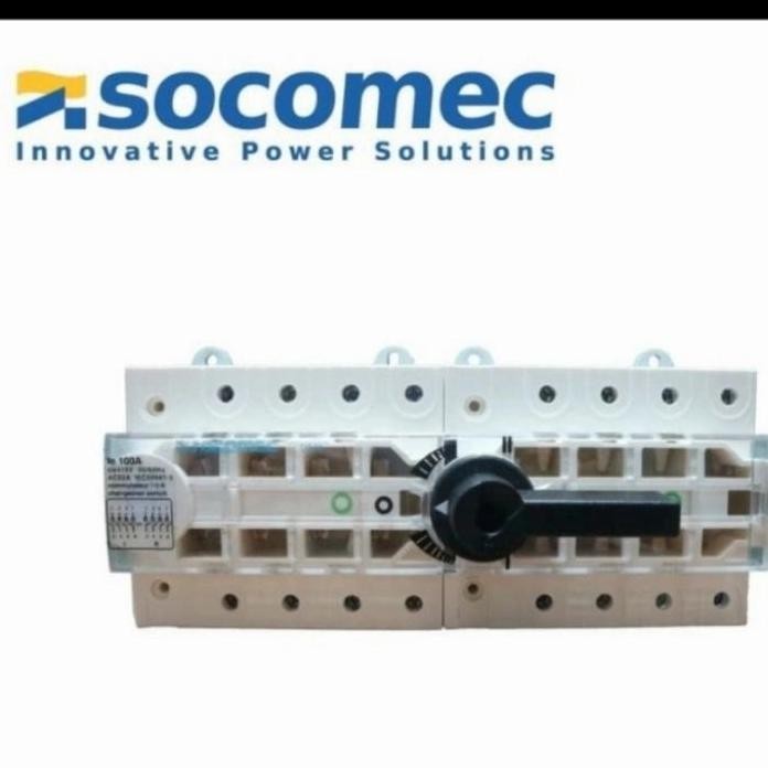 

Terlaris Cos Socomec Vm1 4Pole 63A,80A,100A Pln Genset Manual Change Over Swict