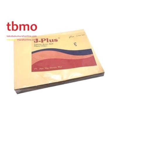 

Baru Amplop J-Plus E Seal / Non Seal isi 100 pcs Amplop Coklat TBMO