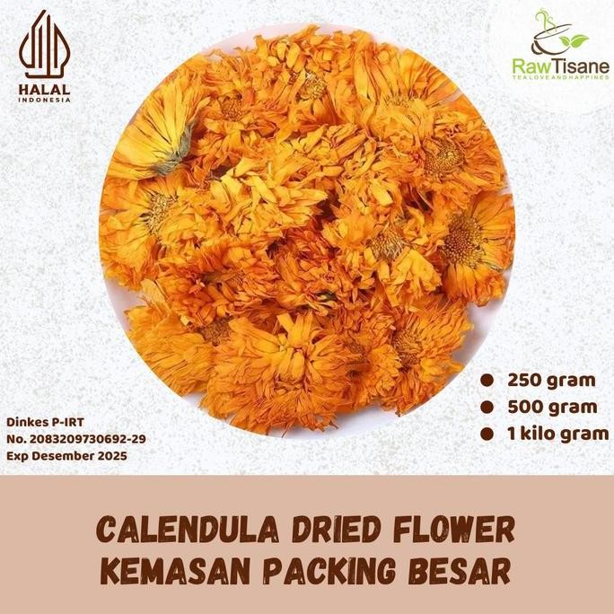 

SALE!!! Premium Calendula Flower / Bunga Marigold Kering - 500 Gram