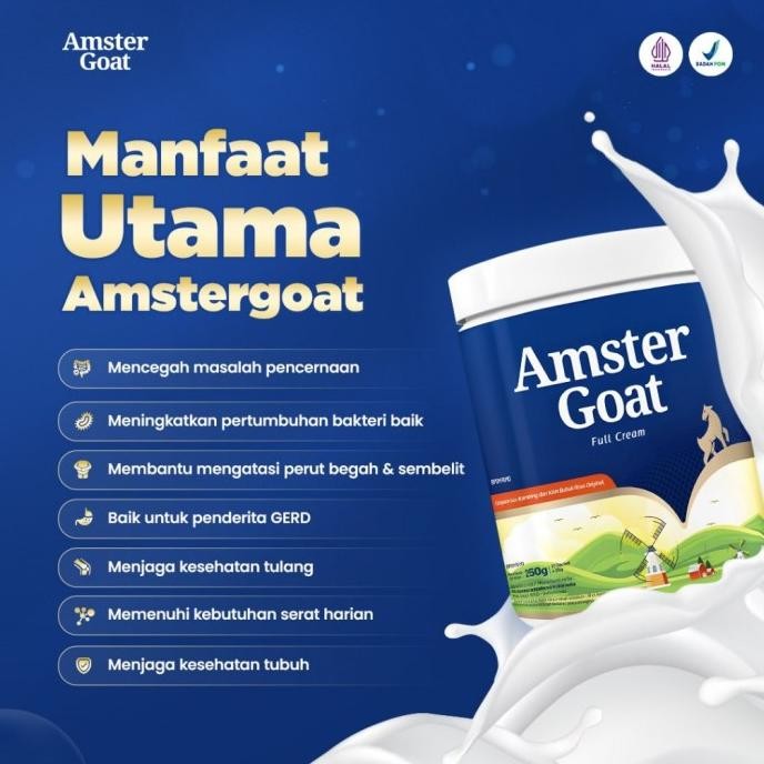 

(Expert) AMSTER GOAT - Susu Kambing Amstergoat Solusi Mengatasi Sembelit 250gr