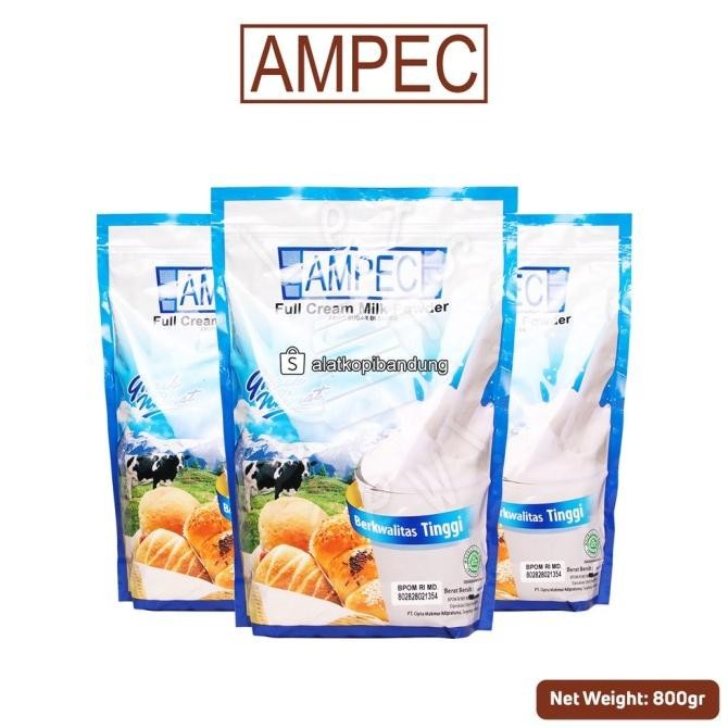 

(Expert) Ampec Full Cream Milk Powder 800gr | Susu Bubuk Ampec Plain 800 gr