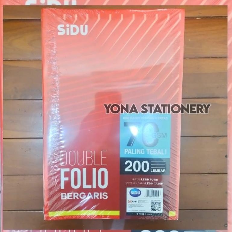 

Sale! Kertas Double Folio Sidu 70Gsm Isi 200 Lembar | Bergaris | Kertas Sekolah Putih Tajam