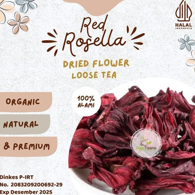

SALE!!! Bunga Rosella Merah Kering / Rosella Flower Infused Tea