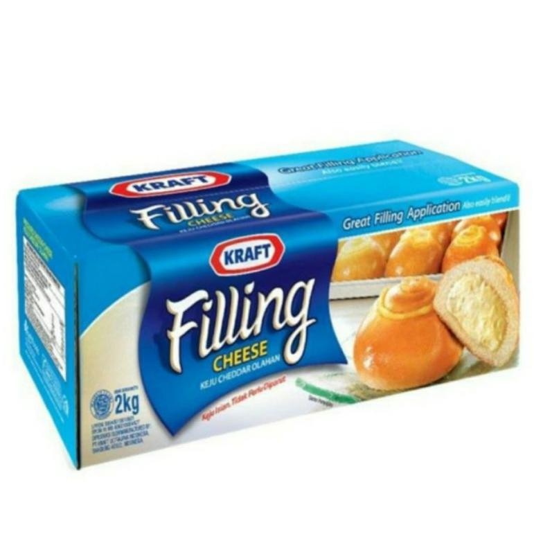 

Baru Kraft Filling Cheese 2kg - Isian Keju Serbaguna untuk Roti, Donat & Kue