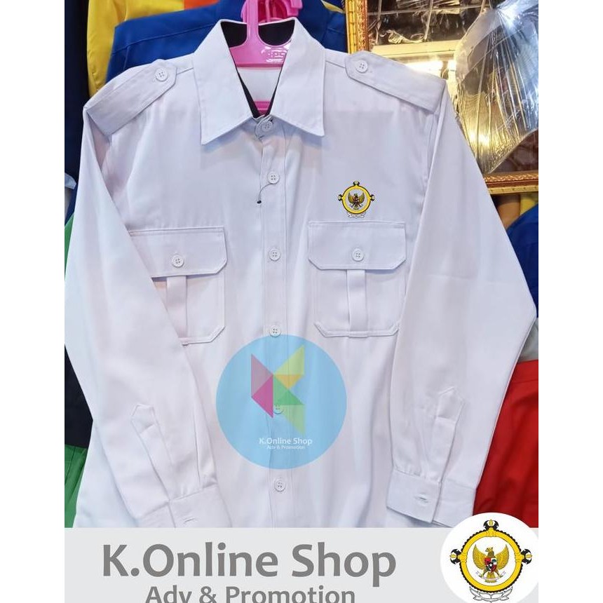 KEMEJA BPK RI SERAGAM BPK RI BAJU BPK RI LENGAN PANJANG PUTIH