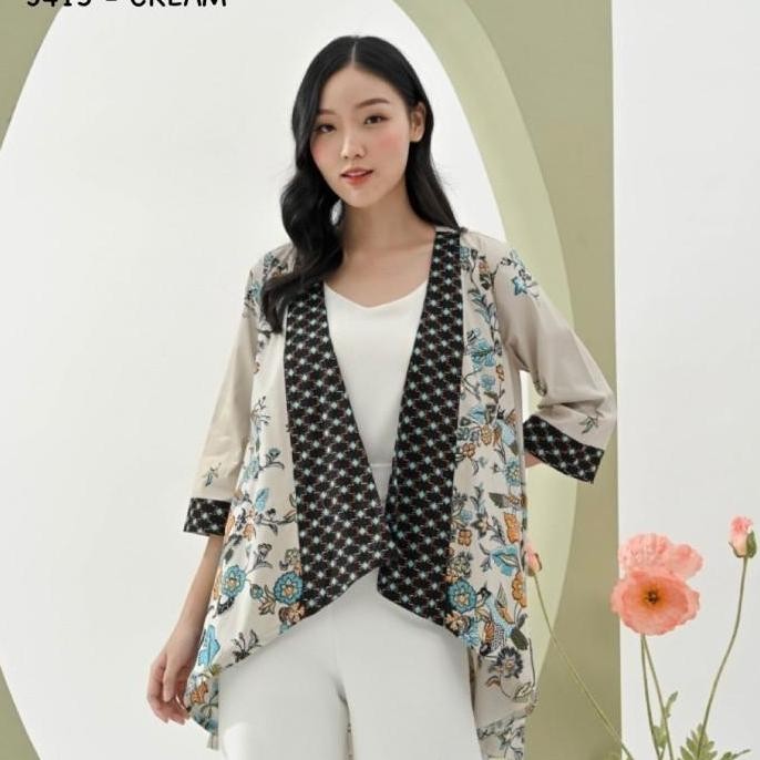 CARDIGAN PANJANG BATIK WANITA MODERN / LONG OUTER BATIK SERAGAM KANTOR