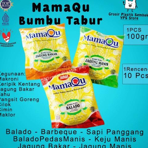 

Baru Bumbu Tabur Mamaqu 100gr x 10 Balado, Barbeque, Sapi Panggang, Jagung Bakar, Keju Manis dll