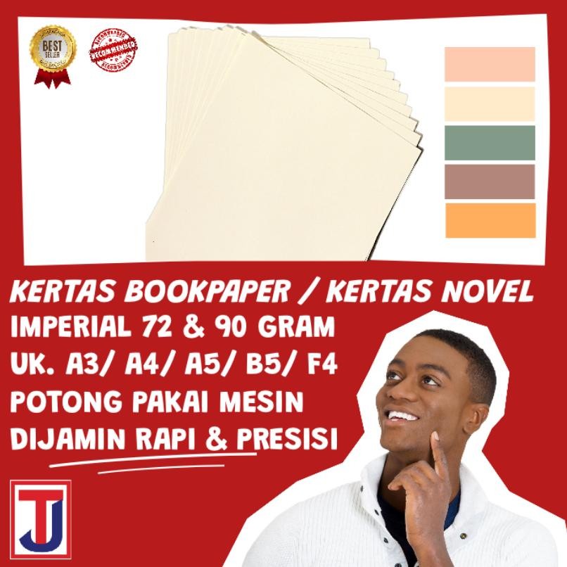 

Sale! Kertas Book Paper Imperial 72 & 90Gr - A4 F4 A3 Quarto - Isi 500 Lembar / Rim