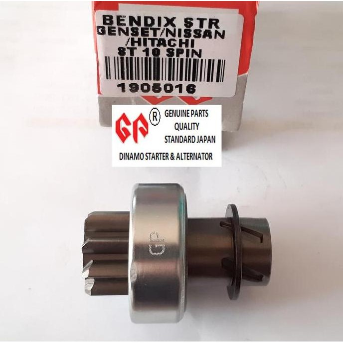 Terlaris Bendix Starter Gp Genset / Nissan / Hitachi 8T 10 Spin
