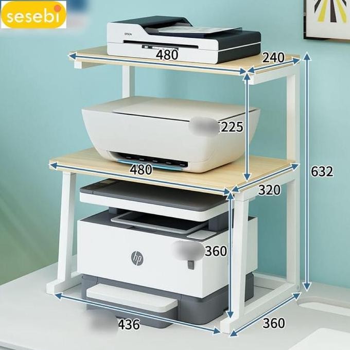 Terlaris Sesebi Rak Meja Printer 2 Tingkat Serba Guna
