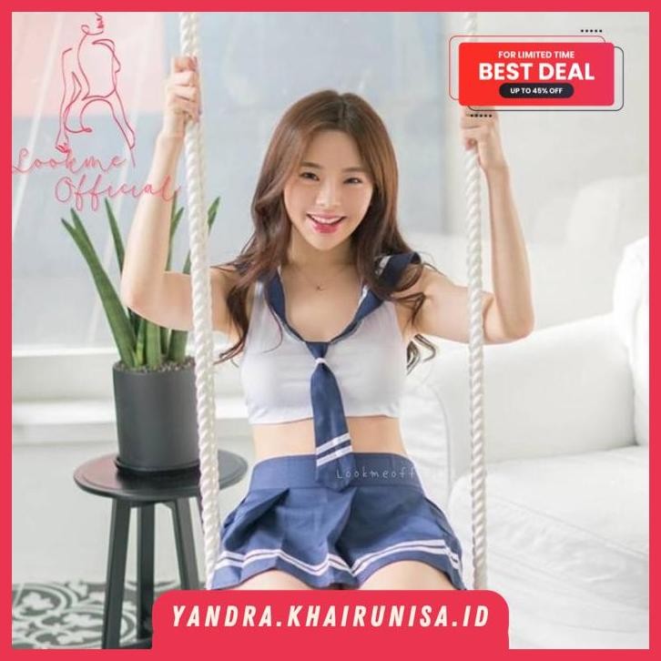 PINK JAPANESE SEIFUKU UNIFORM SET LINGERIE SERAGAM SEKOLAH PELAJAR JEPANG SETELAN KOSTUM MURID SISWI