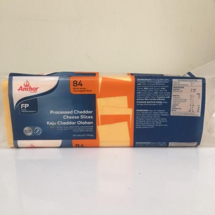 

(Expert) ANCHOR CHEDDAR CHEESE SLICE / KEJU CHEDDAR MERAH - REPACK 28 PCS