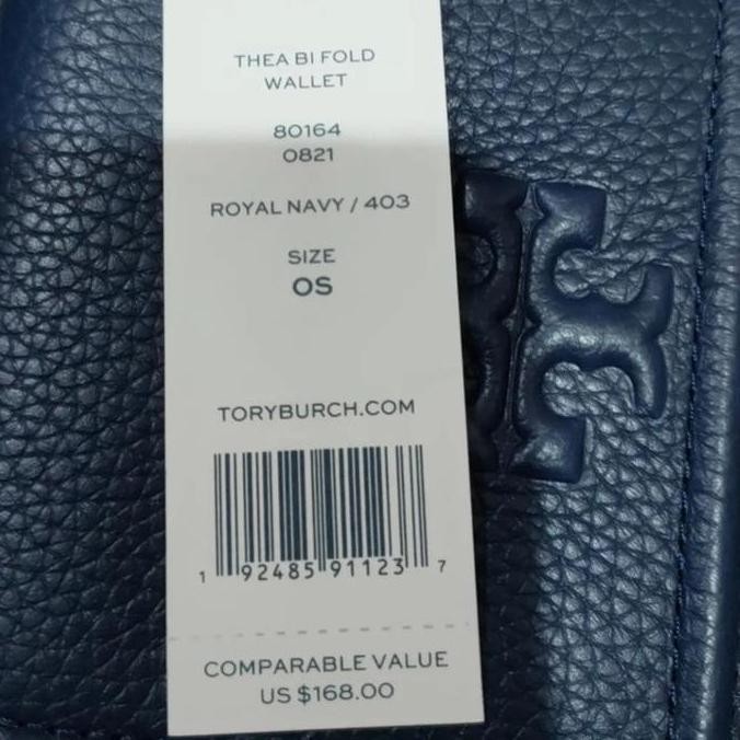 Sale Thea Zip Bifold Navy Wallet