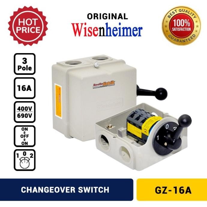 

Terlaris Wisenheimer Change Over Switch 3P 16A Untuk Genset