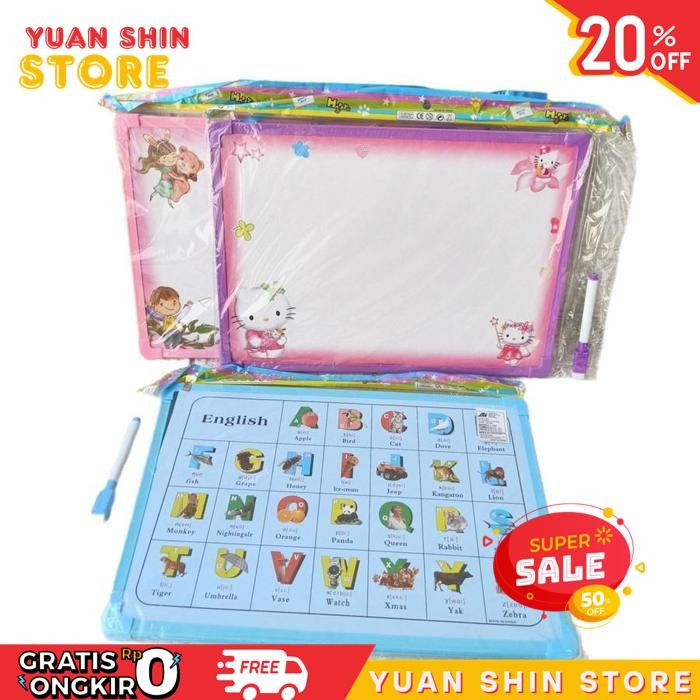 

MAINAN PEMBELAJARAN ANAK MURAH MAINAN EDUKASI PAPAN TULIS SPIDOL BISA HAPUS BESAR 2-131 TERMURAH