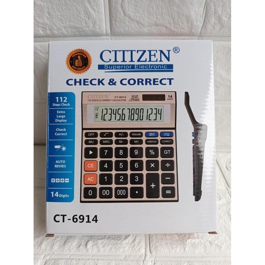 

restock kalkulator - calculator dagang 14 digit 6914 keren
