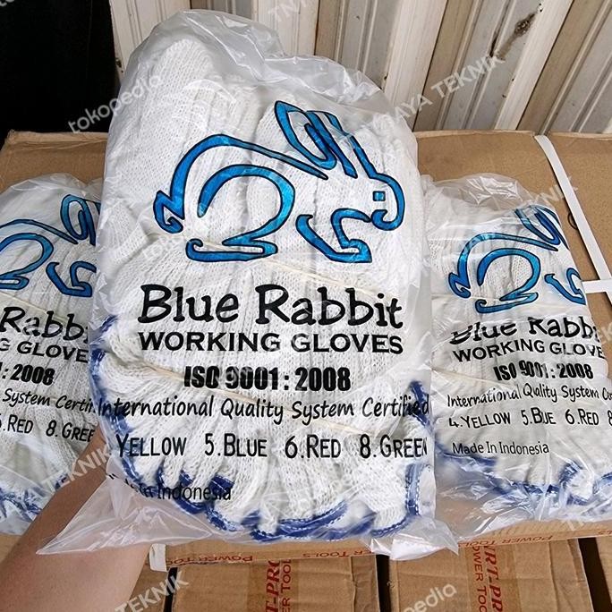 Terlaris Sarung Tangan Kain Katun 5 Benang / Sarung Tangan Rajut Benang Lusinan