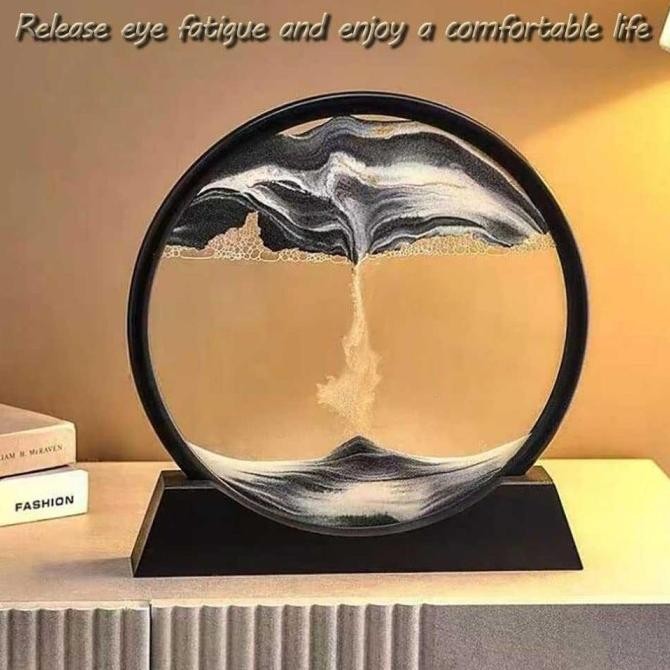 Pajangan Meja Dekorasi Jam Pasir Hisap Gurun 3D 17 cm - SA-3D