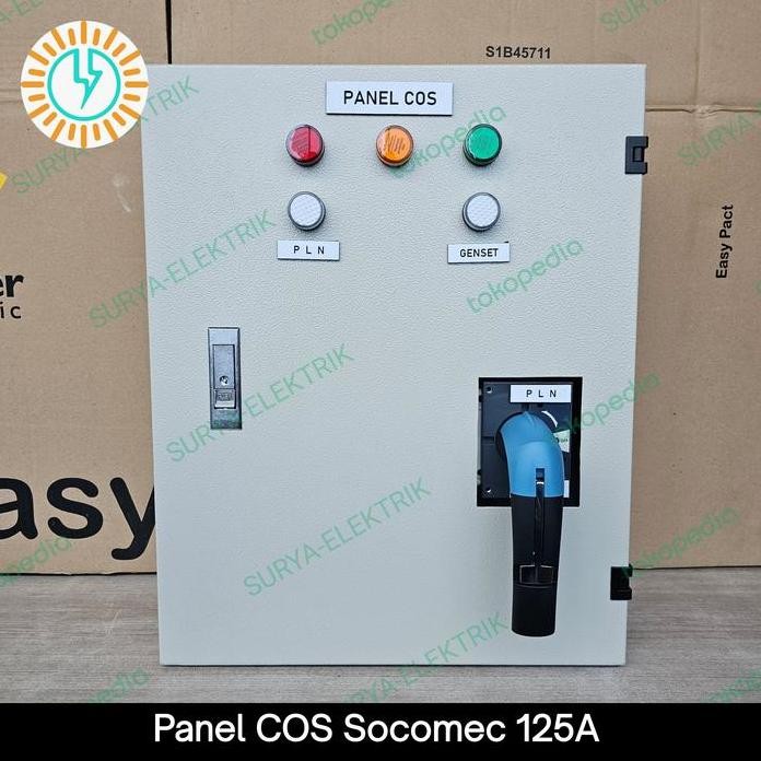 

Terlaris Panel Cos Ohm Saklar Handel Pln Genset 125A 125 Amper Sircover Socomec