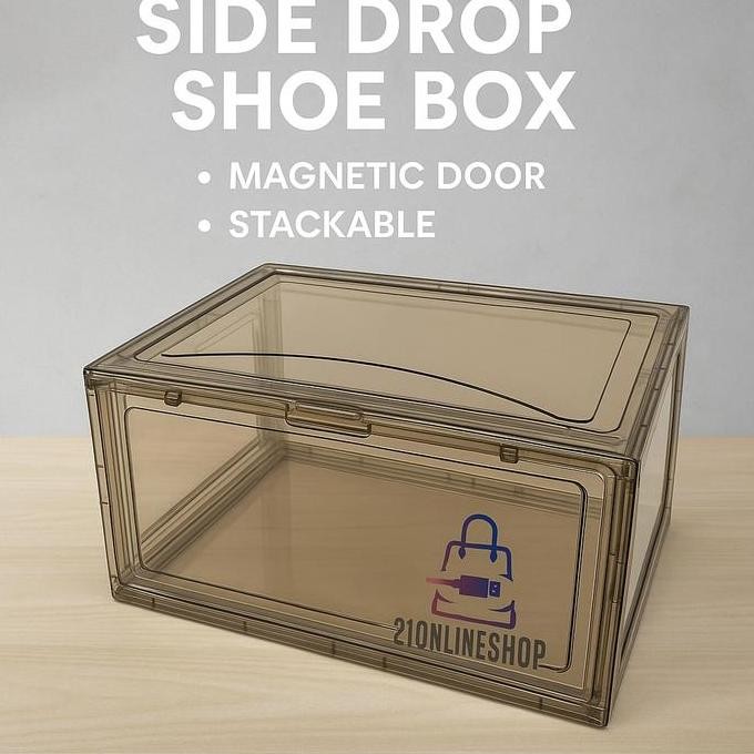 Shoe Box Full Acrylic Kotak Sepatu Akrilik Box Sepatu Sneakers Box Kotak Penyimpanan Sepatu
