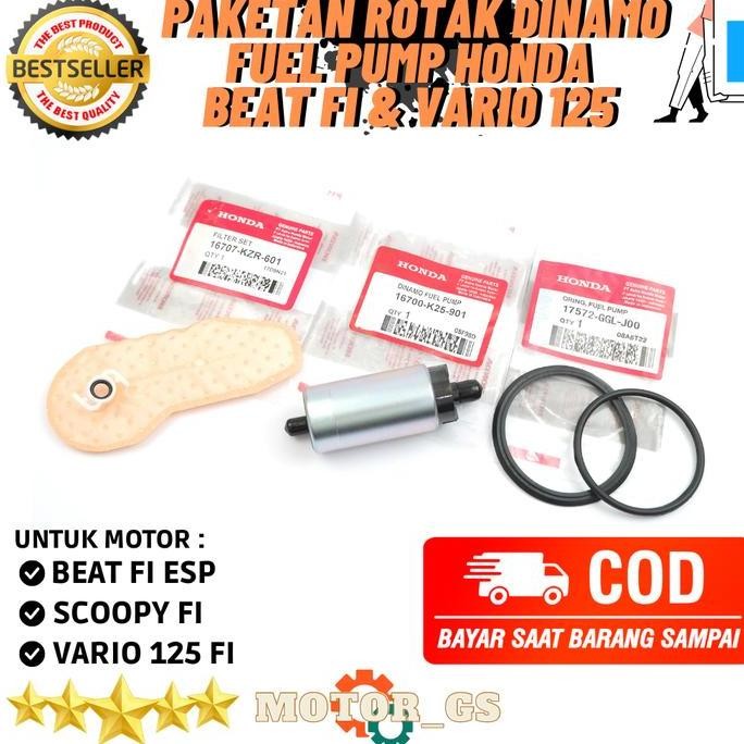 Paketan rotak, filter bensin dan oring fuel honda Beat FI Esp & Vario
