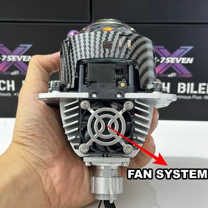 ORIGINAL BILED X9 PROJECTOR 3 INCH PURPLE LENS 100 WATT BILED 12-24 VOLT PROJIE BILED MOTOR MOBIL