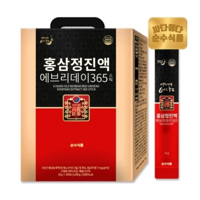 

6 Years Old Korean Red Ginseng Everyday Extract 365 Stick