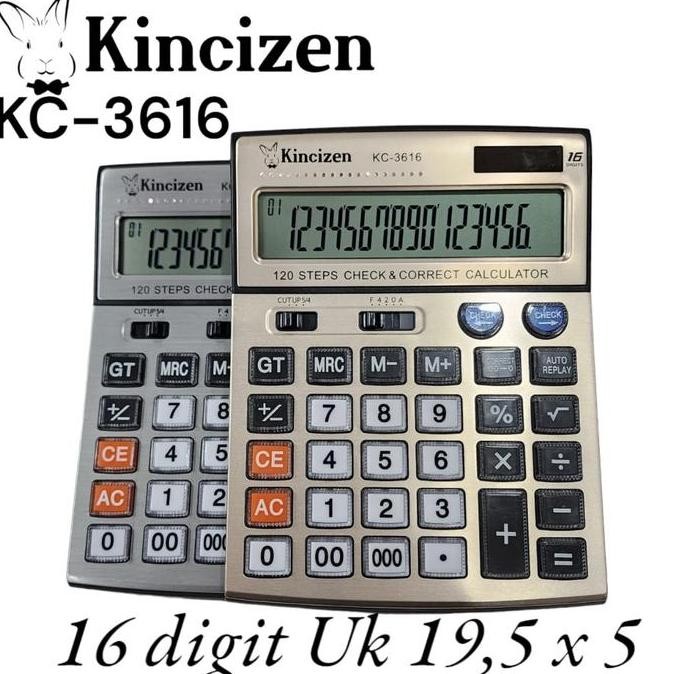 

restock KINCIZEN KALKULATOR DAGANG 16 DIGIT KC-3616