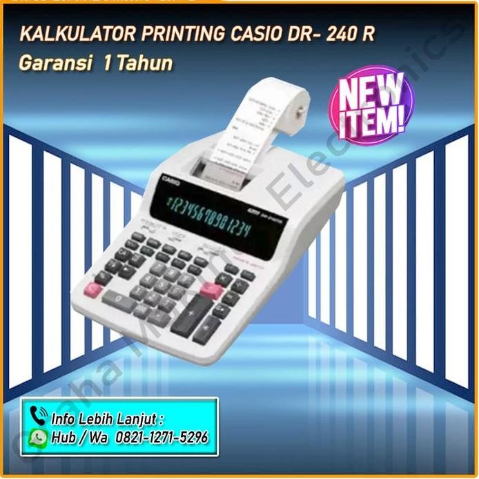

restock KALKULATOR PRINTING CASIO DR- 240 R