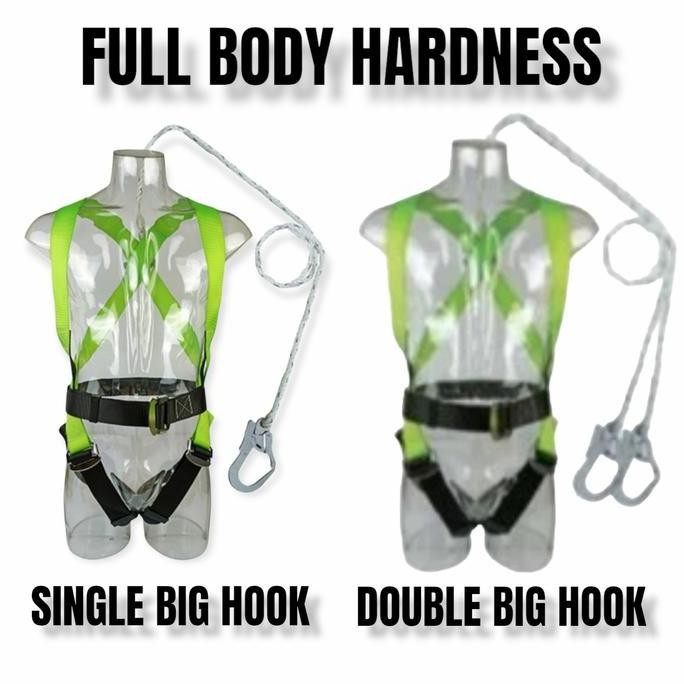

Terlaris Sabuk Tali Pengaman Proyek Bangunan Full Body Hardnes 1 Dan 2 Big Hook