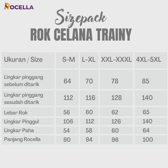 ROCELLA ROK CELANA TRAINY, CELANA PANJANG, ROK PANJANG, CELANA POLOS, ROK OLAHRAGA WANITA,CELANA TRA
