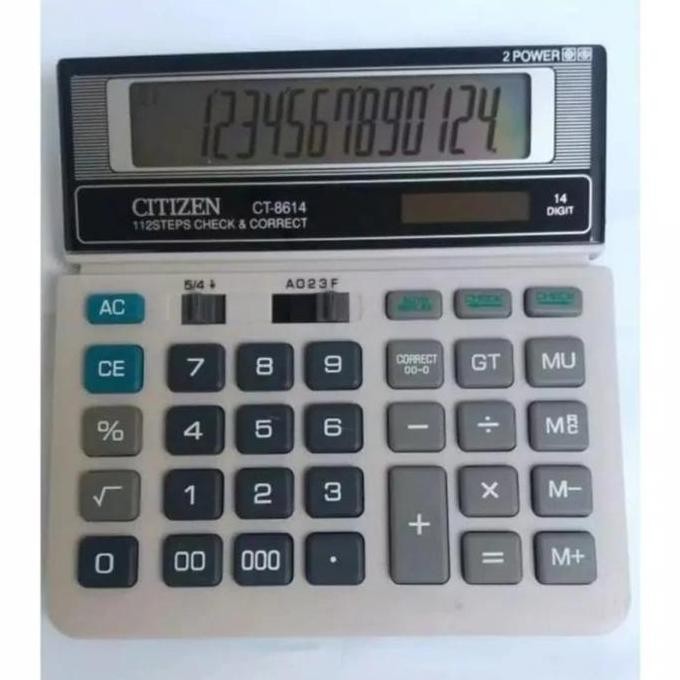 

restock CITIZEN CT-8614 KALKULATOR CHECK CORRECT CALCULATOR DESKTOP CT8614