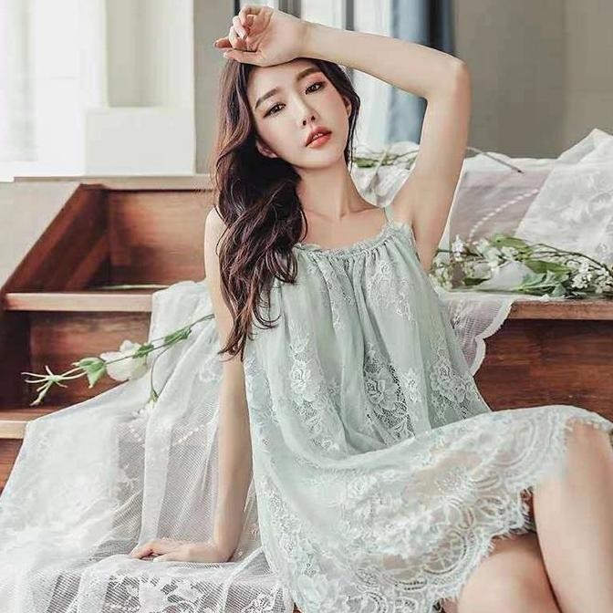 ready stock baju tidur wanita/cewek/sexy transparan daster Bali dress santai