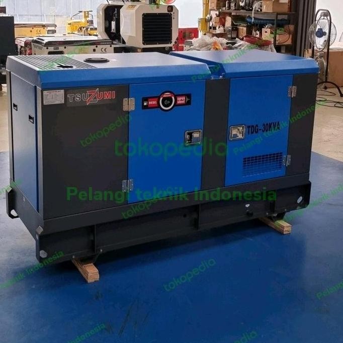 

Terlaris Genset Silent 30 Kva Diesel Tsuzumi 25000 Watt 3 Phase