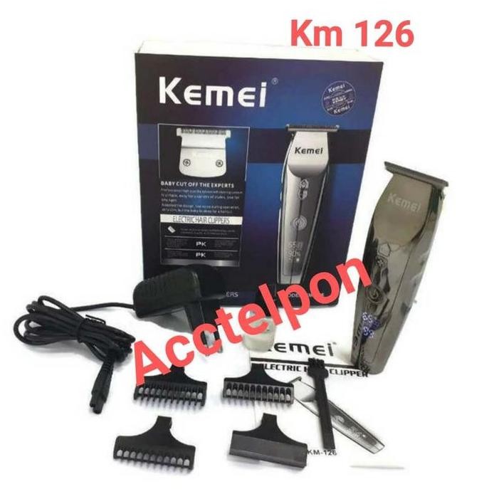 Terlaris Alat Cukur Rambut Kemei Km-126 Lcd Display / Baby Cut Professional
