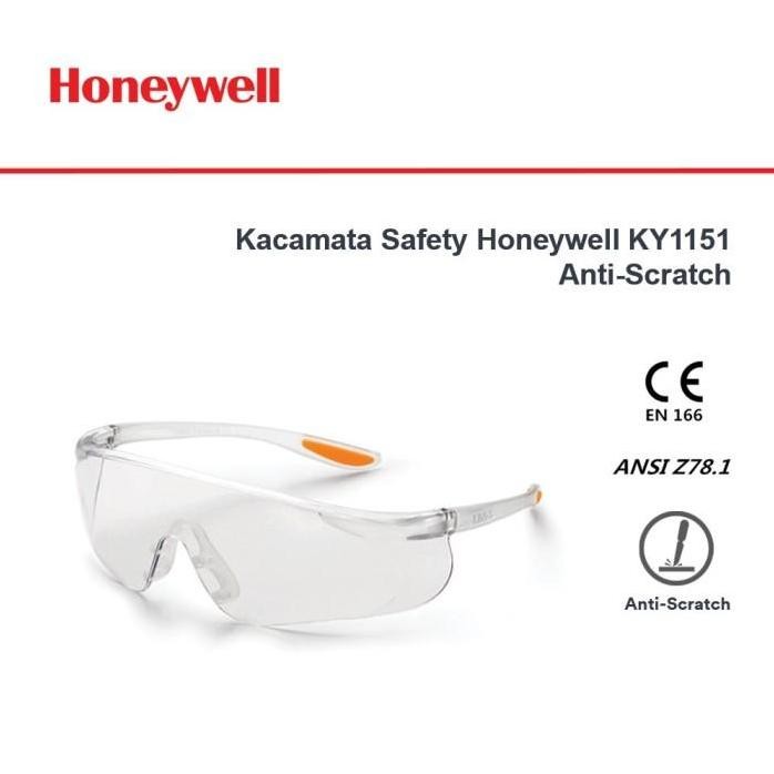 

Terlaris Kacamata Safety Honeywell Ky1151 Anti-Scratch