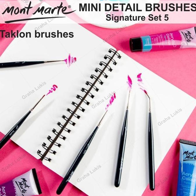 

ready Mont Marte Mini Detail Brushes 5pcs BMHS0033