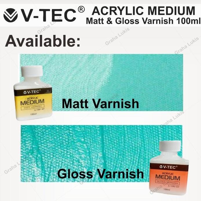 

ready V-TEC Acrylic Medium Gloss / Matt Varnish 100ml