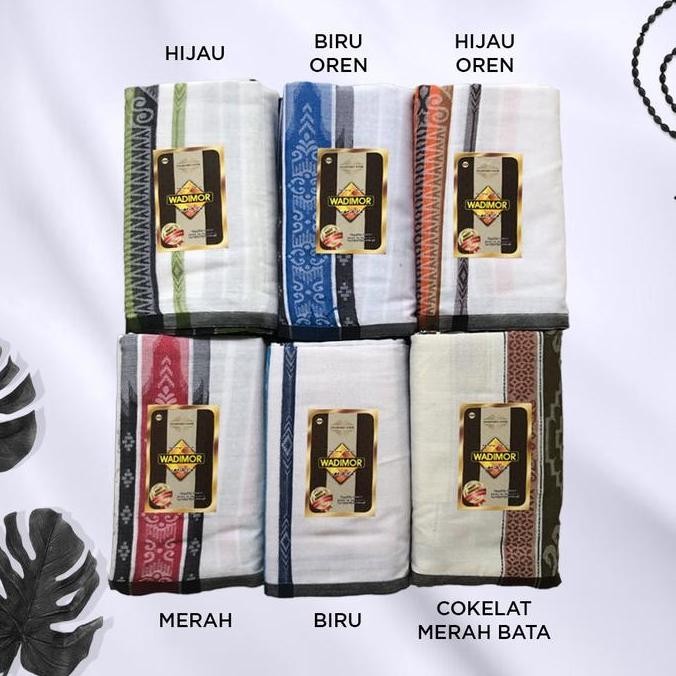 Wadimor Sarung Tenun Jacquard Antik Khusus Putih