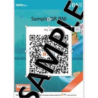 

ready Akrilik A5 + POSTER BARCODE NO MEJA QRIS Type L 1 Muka