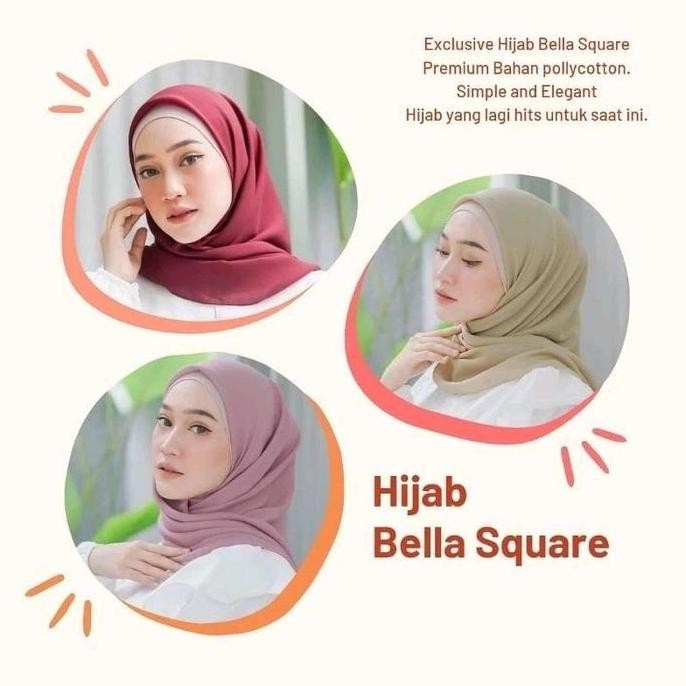 PAKET USAHA 20 PCS hijab segi empat bella square